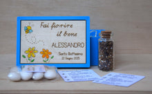 Carica l'immagine nel visualizzatore di Gallery, BOMBONIERE BATTESIMO CON SEMI PER API