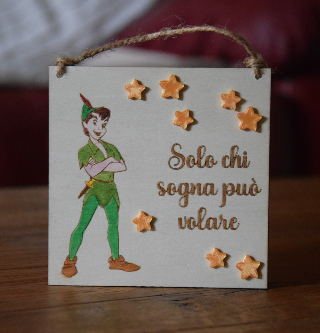 QUADRETTI IN LEGNO PETER PAN